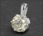 Preview: Diamant Brillant Anhänger mit 1,60ct, zart champagner